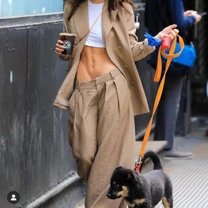 Helmut Lang SAMPLE Khaki pants Spring 2017 Emrata